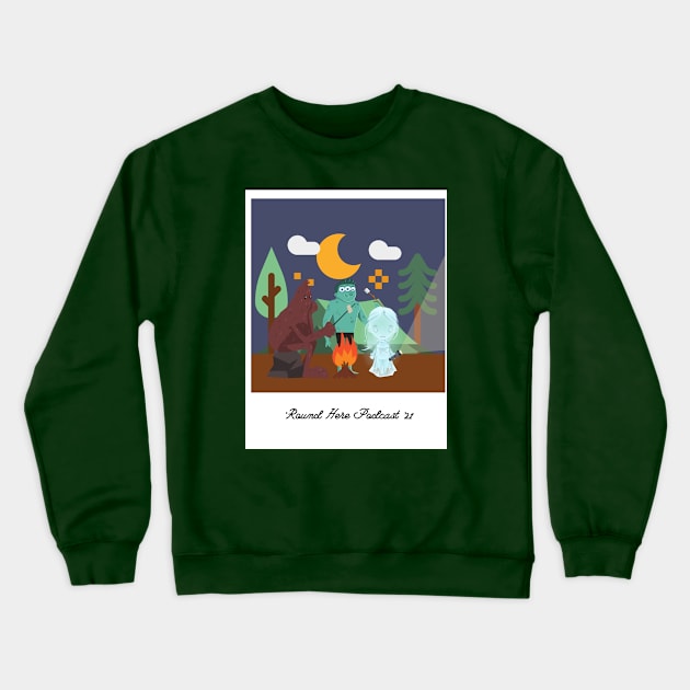 Paranormal Campout Pic Crewneck Sweatshirt by 'Round Here Podcast